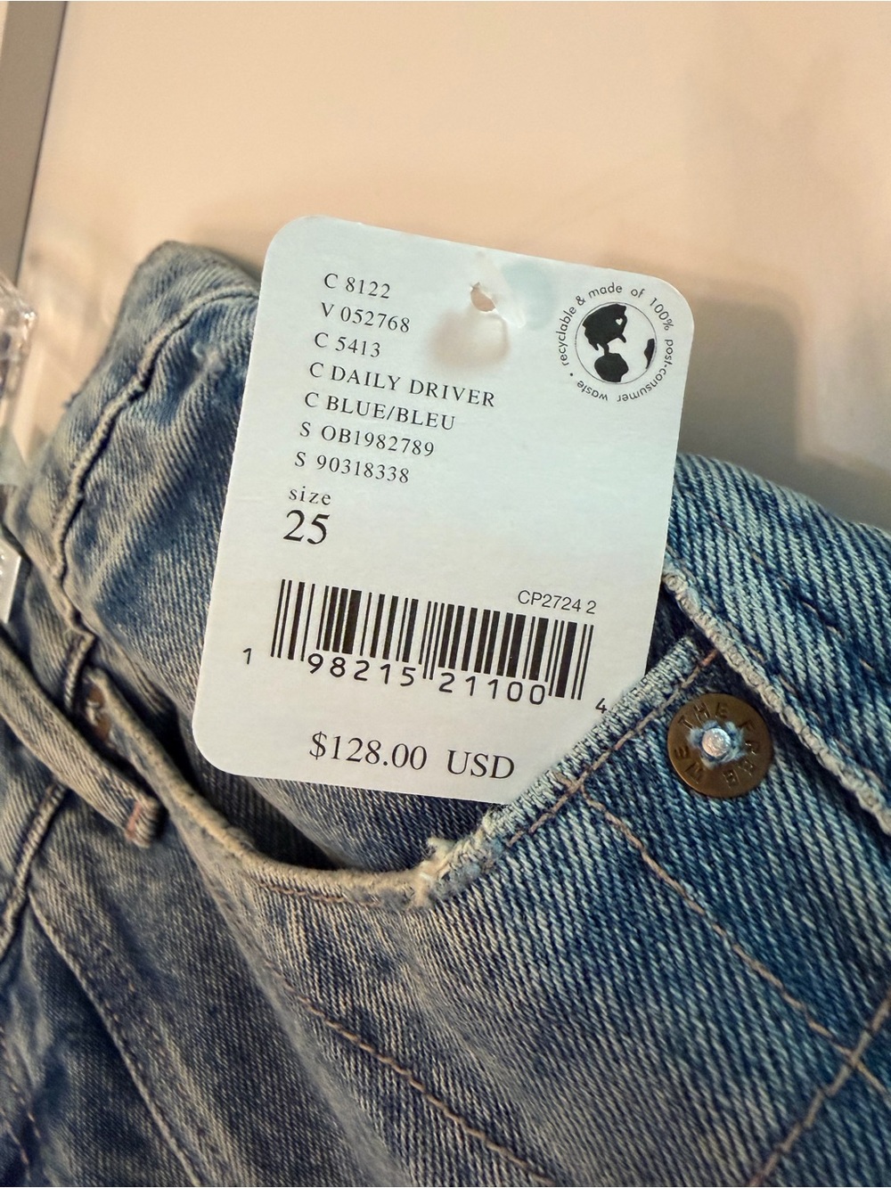 Free People Olsen Cuffed Barrel NWT - Picture 4 of 4